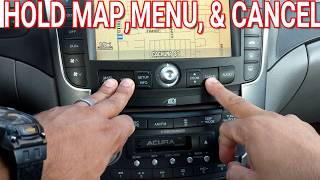 HOW TO LOCATE SECRET DIAGNOSTICS MENU ACURA TL 04 05 06 07 08 (NAVIGATION SETTINGS)