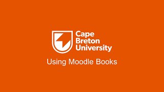 Using Moodle Books