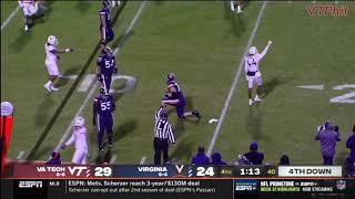 C'MON MAN: UVA's 3rd Down Pass to an O-Lineman Caught Randy Moss' Attention | UVA Vs Virginia Tech