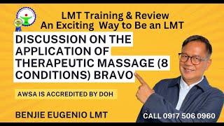 Be an LMT. Discussion on the Application of Therapeutic Massage (8 Conditions) Bravo