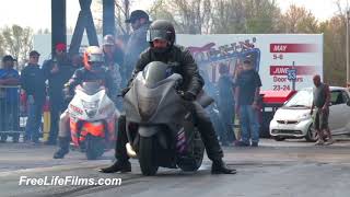 6 Second Pro Street Motorcycles at OSCR 3 - Sunday Part 1 - 2017