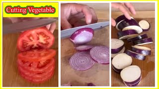 🌈🥰LIVE ASMR 🍅 🍆 🌰CUTTING VEGETABLES#asmr#shorts#cutting#vegetable#satisfying