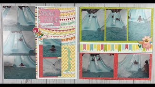 Snow Falls - Echo Park - Hello Summer - Double Page Layout