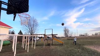 100 Foot Basketball Kick Shot