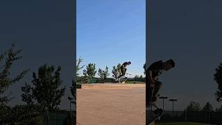 tre flip off a  ledge