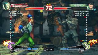 SSF4 AE o_l2aMbO_o Sagat Vs Renegade_TX2000 Dudley