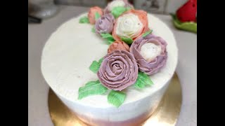 КАК ВЫРОВНЯТЬ ТОРТ🍰 HOW TO LEVEL A CAKE/CAKE FROSTING