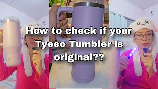 How to check if your Tyeso Tumbler is original? | Tyeso Tumbler