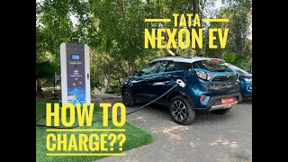 How to charge the Tata Nexon EV? | Types of Chargers | Video | Throttle Blips