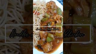 Noodles and Chilli Chicken #shorts #noodles #chillichicken #youtubeshorts #trending