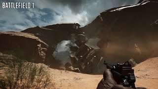 Battlefield 1 Open Beta - Blowing up the Rock Bridge on Sinai Desert (Levolution)