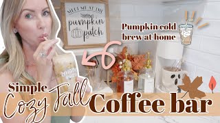 COZY FALL COFFEE BAR / AUTUMN DECORATING / FALL DECORATE WITH ME / TYPICALLY KATIE