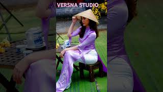 Chuẩn bị chụp hình Áo dài tết cho Người đẹp Thùy Diệu cùng #versnastudio #music #shorts