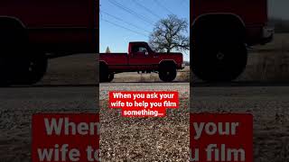 She’s obviously excited! #funny #dad #fyp #shorts #foryou #viral #trucks #wife #12valvecummins