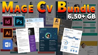 CV Resume Mega Bundle Download In PSD DOCX Files |Sheri Sk| |CV Resume Templates Download|