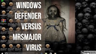 Windows Defender versus MrsMajor virus