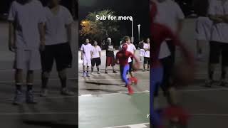 Spiderman basketball pt4 #spiderman #basketball #funny #shorts