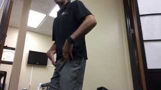 Tight quads and hip flexors test