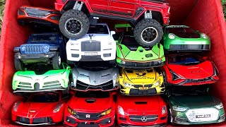 Box Full of Car Toys /Rolls-Royce Car, Lamborghini Car, Ferrari Car, Honda Civic, Bugatti Car, Audi