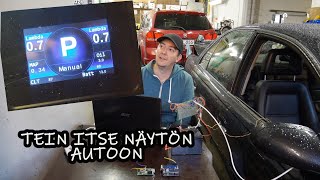 Tein itse näyton autoon. Can-väylä, Teensy, Nextion, DTA, Arduino