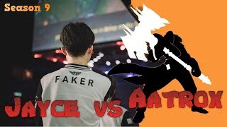 Faker - Jayce vs Aatrox Mid - LoL Season 9 KR Ranked | League of Legends Replays