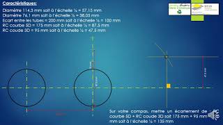 Le tracé du chapeau 3/4 avec courbe 5D et coude 3D à souder