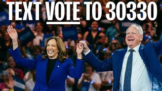 KAMALA HARRIS LEADS IN THE ELECTION VOTE VOTE VOTE