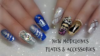 Swarovski Bling Nail Art | Modelones Stamping Plates & Accessories