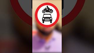 NO MOTOR VEHICLE ROAD SIGN |  #learntodrive | #drivinglessonsforbeginners!