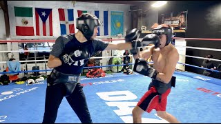 SPARRING AT THE BOXING GYM!!!