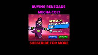 Buying Renegade Mecha Colt #brawlstars #classicbrawl #shorts #viral