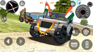 indian brown 🟤 colour mahindra thar roxx driving 😎 indian cars simulator 3d ‼️ Modified Thar 4X4 Car