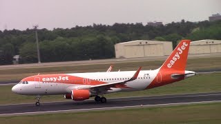 easyJet Europe Airbus A320WL Taxi and Takeoff in Berlin Tegel