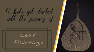 श्री गणेशाय नमः ✨ Lets start the journey of leaf painting