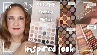 Colourpop Precious Metlas inspired look #colourpop #preciousmetals