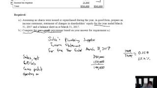 Module 6, Video 3 - Preparing a Merchandiser's Financial Statements - Problem 6-4A