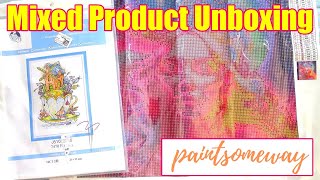 PAINTSOMEWAY Unboxing / First Impressions | 1 Diamond Painting Kit & 1 Cross Stitch Kit