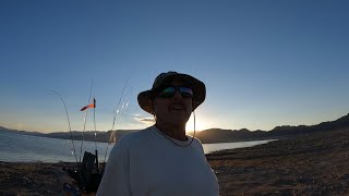 October skunk is dead! Lake mead striper boils in the Old Town Sportsman Autopilot