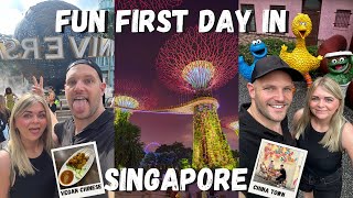 Fun day at Universal Singapore! Chinatown & Supertree Grove