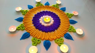 इस दिवाली में बनाये नई रंगोली | Very Beautiful Diwali Rangoli Designs | Simple Diwali Rangoli 2023