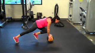 Mountain Climbers w/ Hands on Medicine Ball