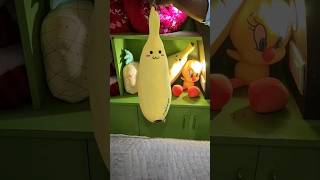 Evolo periya banana va😲🍌| Hugging pillow😍கட்டி பிடிச்சு தூங்க  soft ah irukum💢😍 #shorts #banana #toy