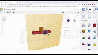 TinkerCAD - Drawing Basics Part 1 (Work Plane, Align, Group)