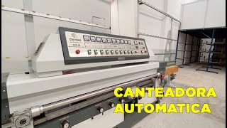 Canteadora Automática para Vidrio de 9 motores