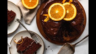 The BEST Chocolate Orange Cake with Chocolate Ganache