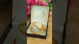 NISA HIGH-GOLD POLISH WAVE SHAPE BANGLES WITH 6-MONTH GAURANTY#Nisa www.nisathebrand.com