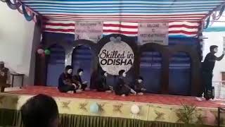 Govt ITI Hirakud welcome ceremony mime group (mobile phone used)