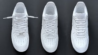 5 WAYS HOW TO LACE NIKE AIR FORCE 1 LOW