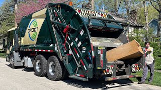 Groot Econic McNeilus Rear Loader Garbage Truck on Glen Ellyn Cleanup Day