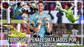 TODOS LOS PENALES ATAJADOS POR CAMILO VARGAS CON ATLAS🔴⚪⚫